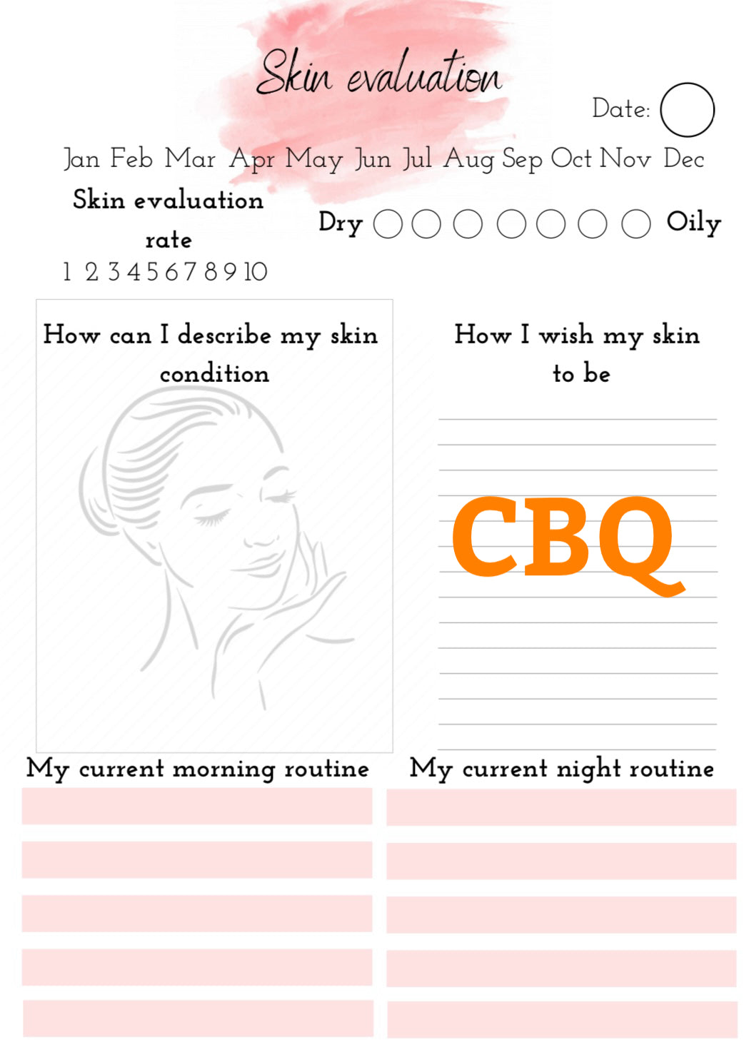 Skin Care Planner